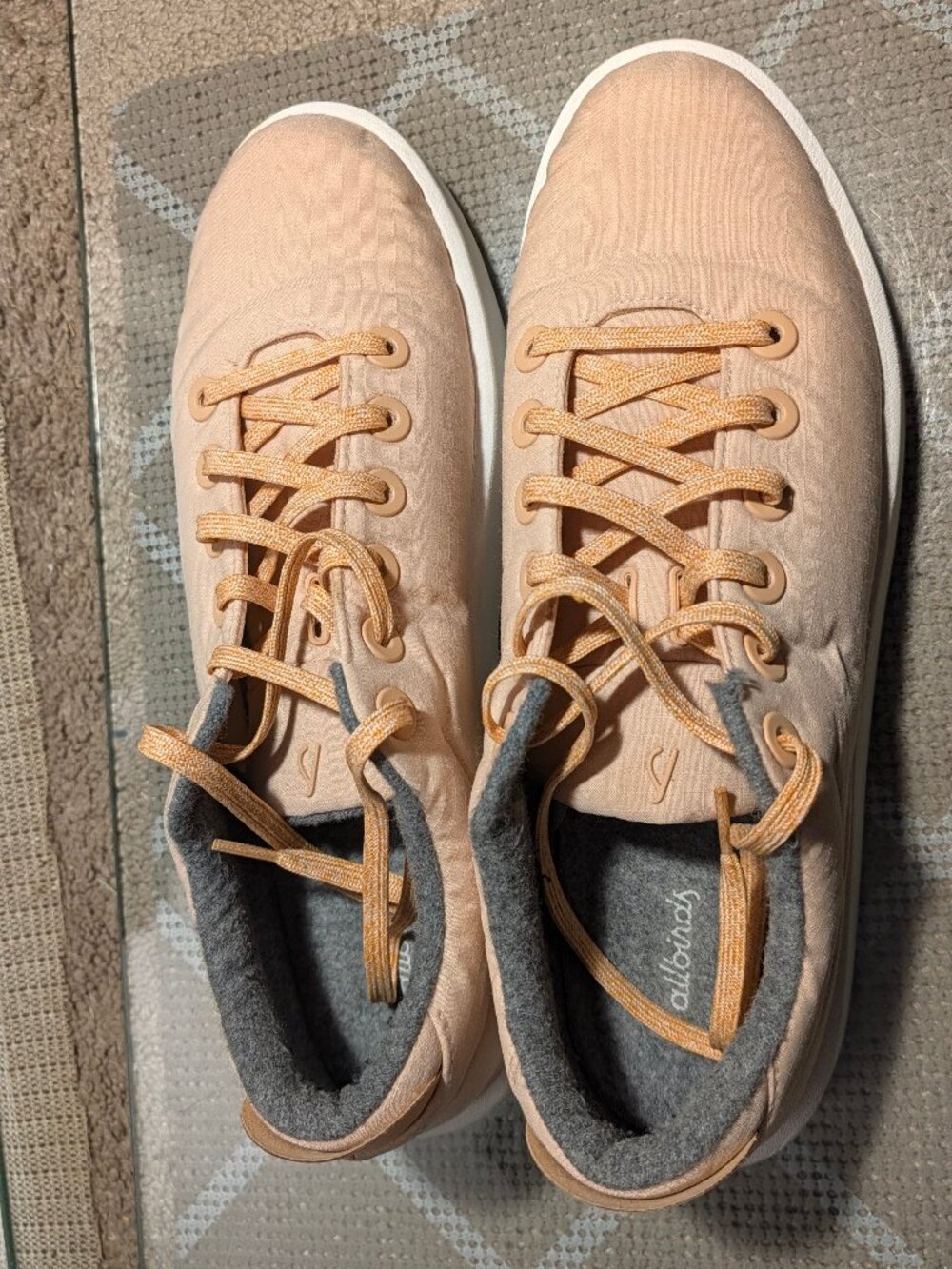 Allbirds Wool Piper Woven Orange Peach Mens 13 sneakers